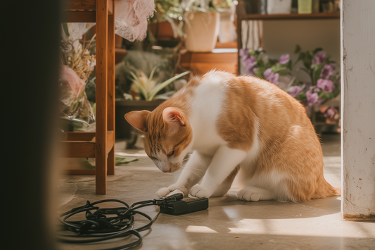 Warum knabbern Katzen an Kabeln?
